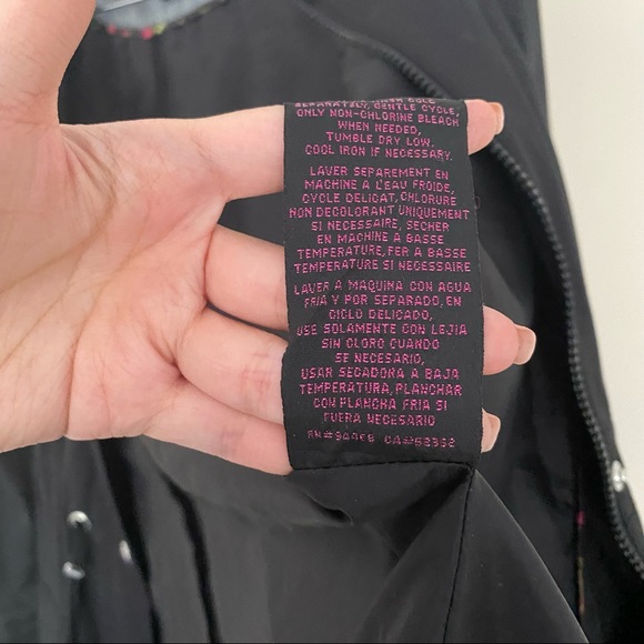BETSEY JOHNSON Black Funnel Neck Anorak Jacket - Picture 12 of 12
